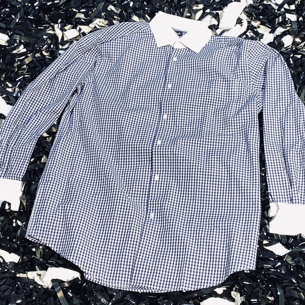 Fortino Landi Men's Frenchcuff Checks Dress Shirt